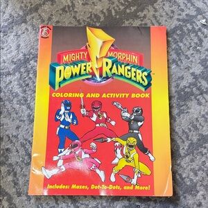 Coloring and Activity Book power rangers 1994 new